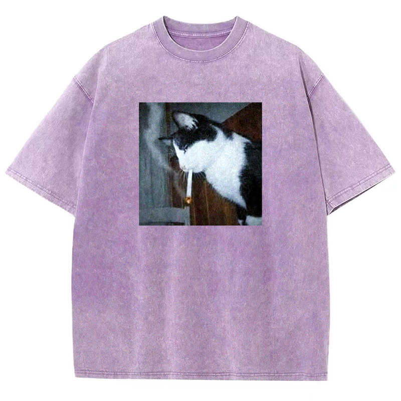 Nicotine Neko Washed T-shirt