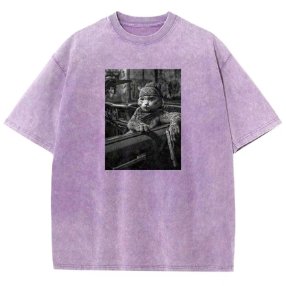 Tattooed Tabby Washed T-shirt