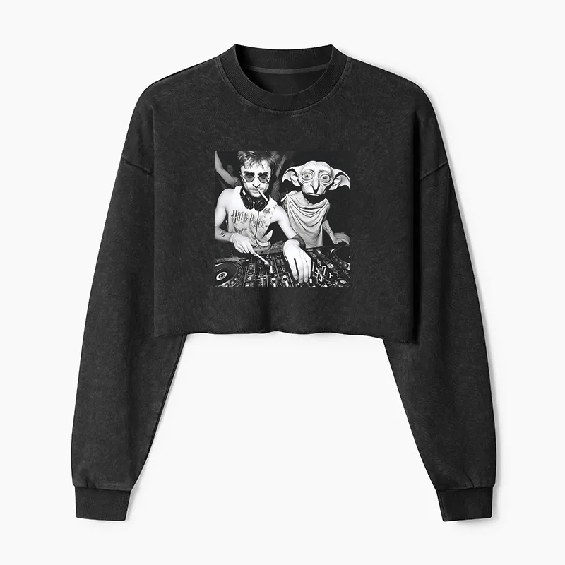 DJ H&D Washed Crop Sweatshirt