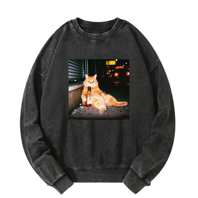 Want a drink?  Washed Sweatshirt