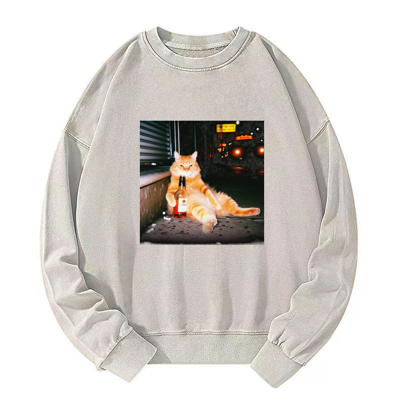 Want a drink?  Washed Sweatshirt