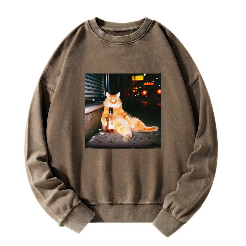 Want a drink?  Washed Sweatshirt