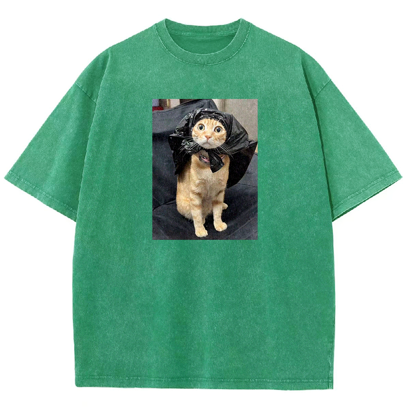 Trash Bag Superhero Washed T-shirt