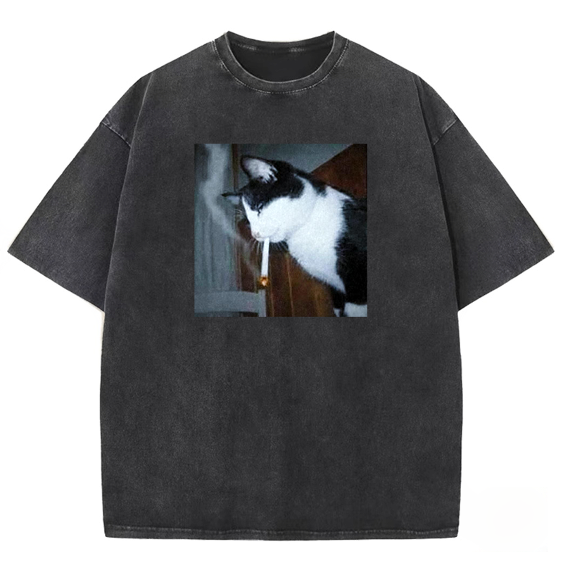 Nicotine Neko Washed T-shirt