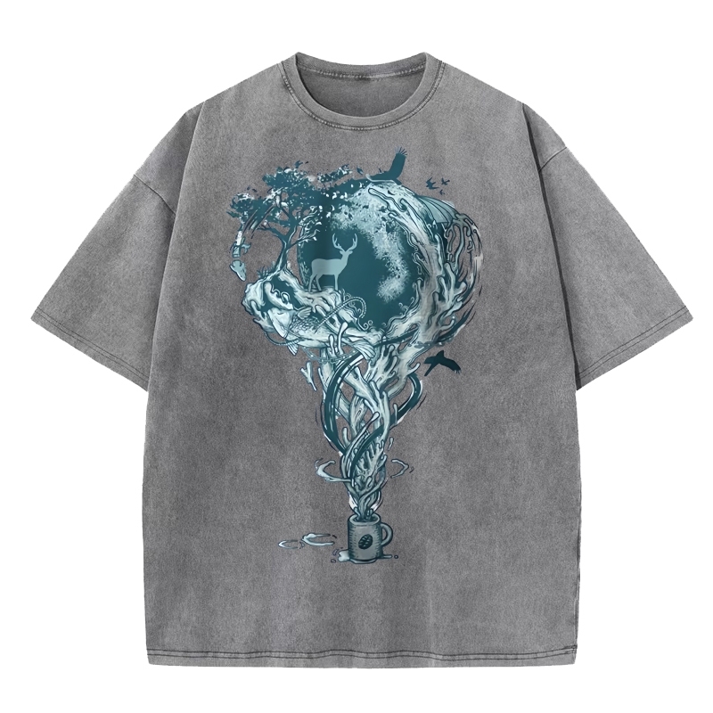 Wellcoda Imagination Art  Washed T-shirt