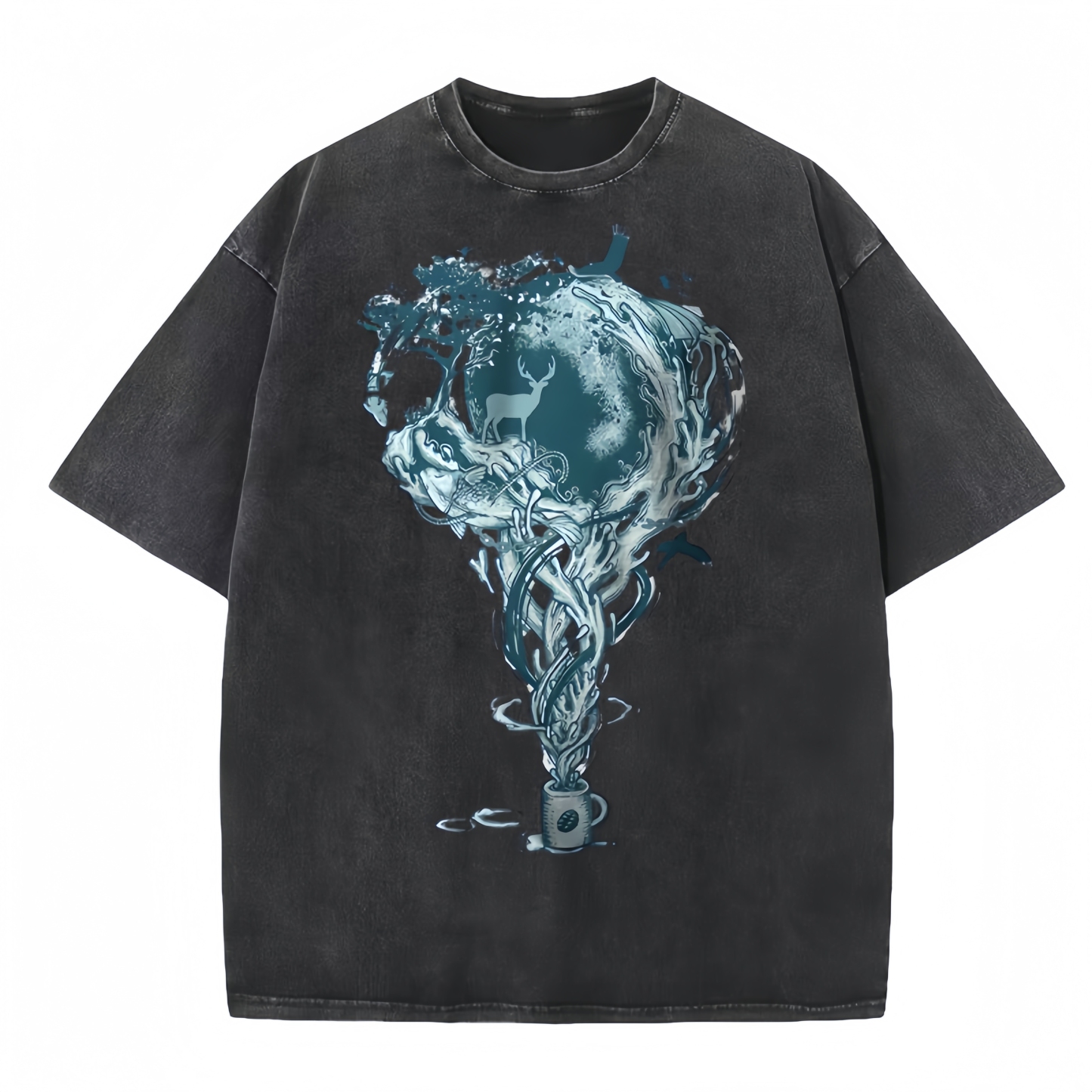 Wellcoda Imagination Art  Washed T-shirt