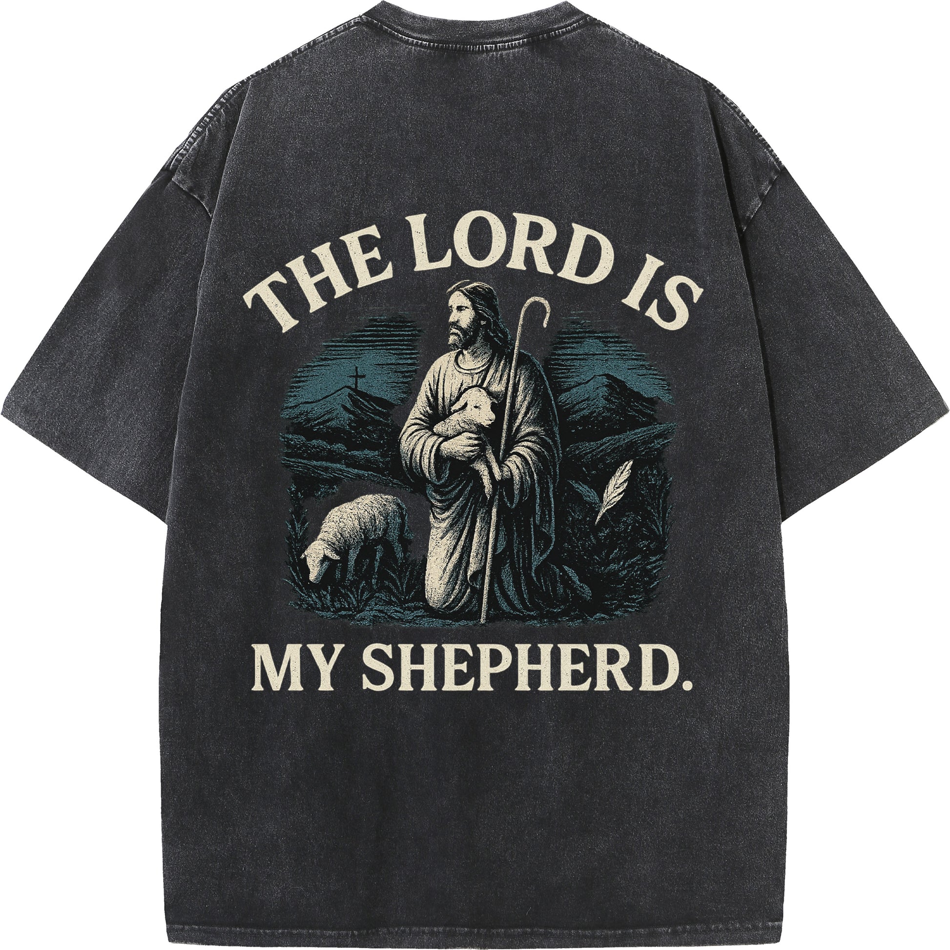 "The Lord Is My Shepherd" Washed T-shirt
