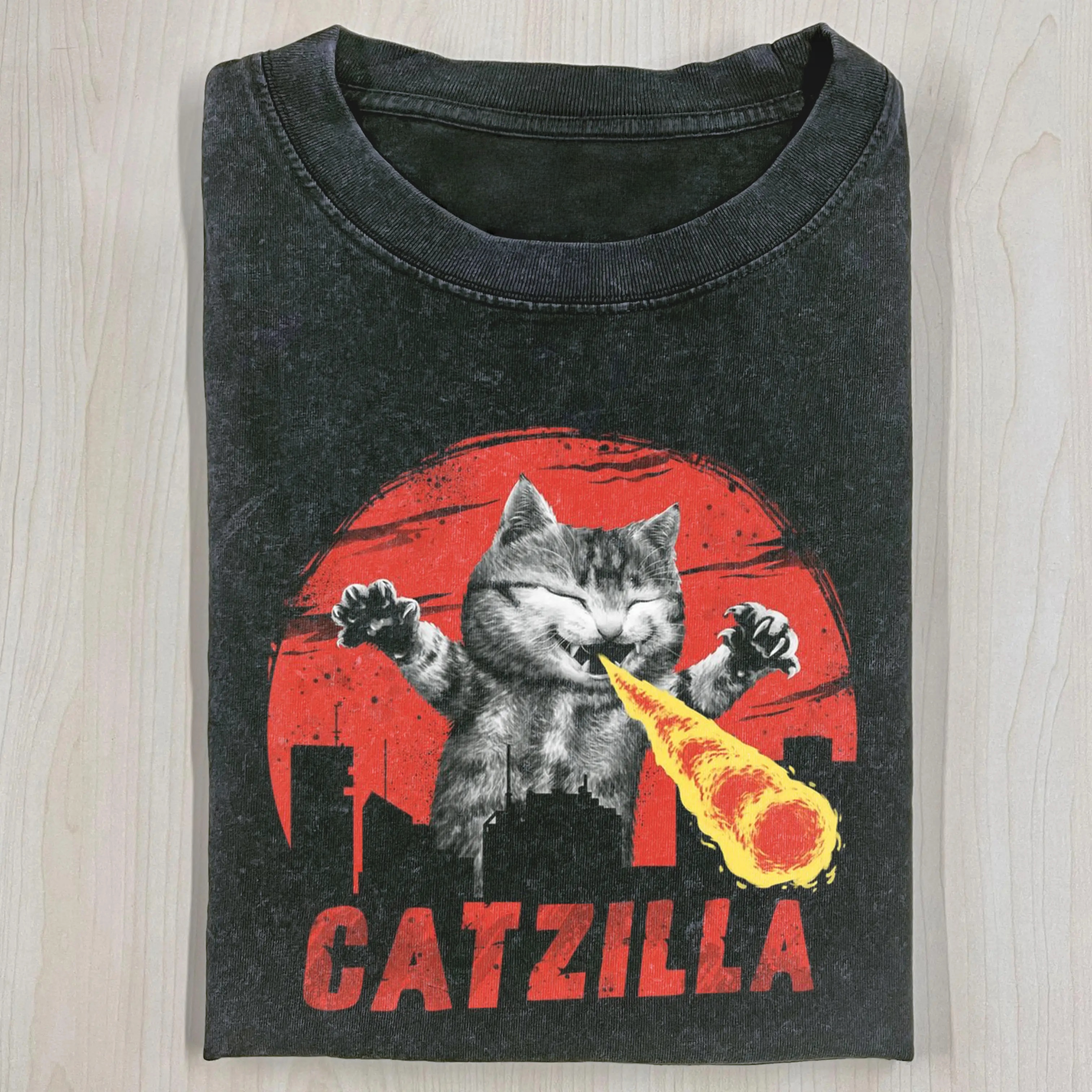 CATZILLA Washed T-shirt