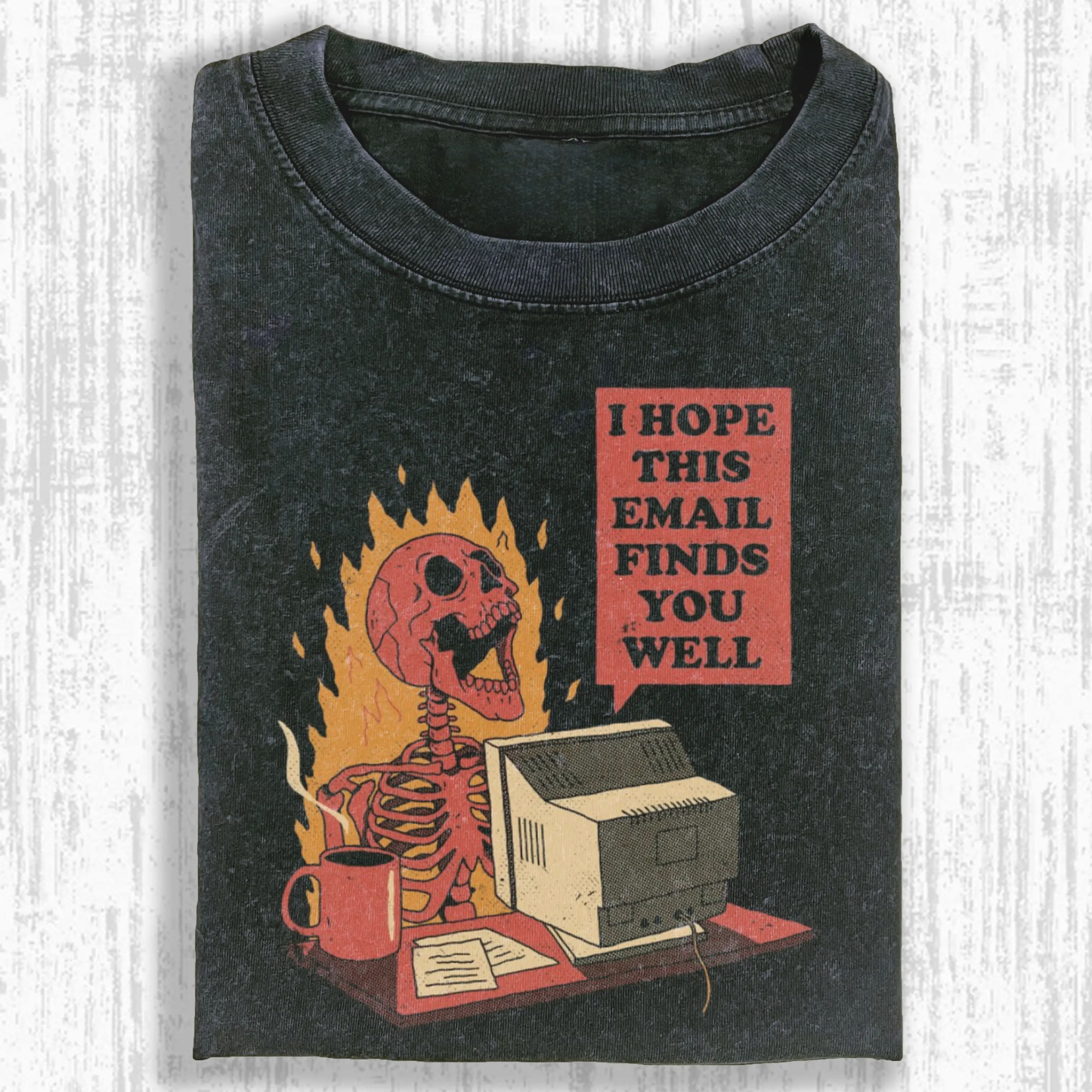 THE LAST SET Washed T-shirt