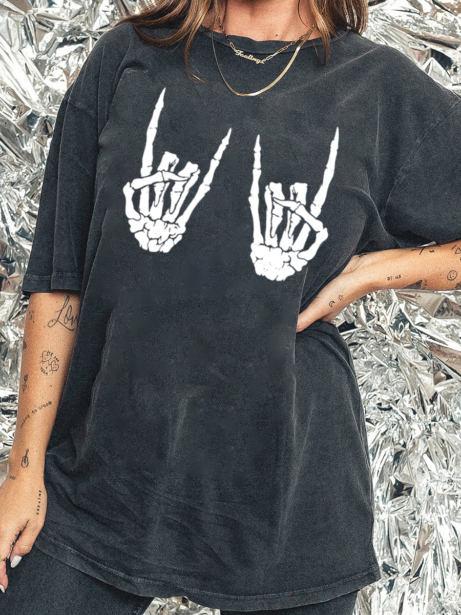  ROCK&ROCK Washed T-shirt