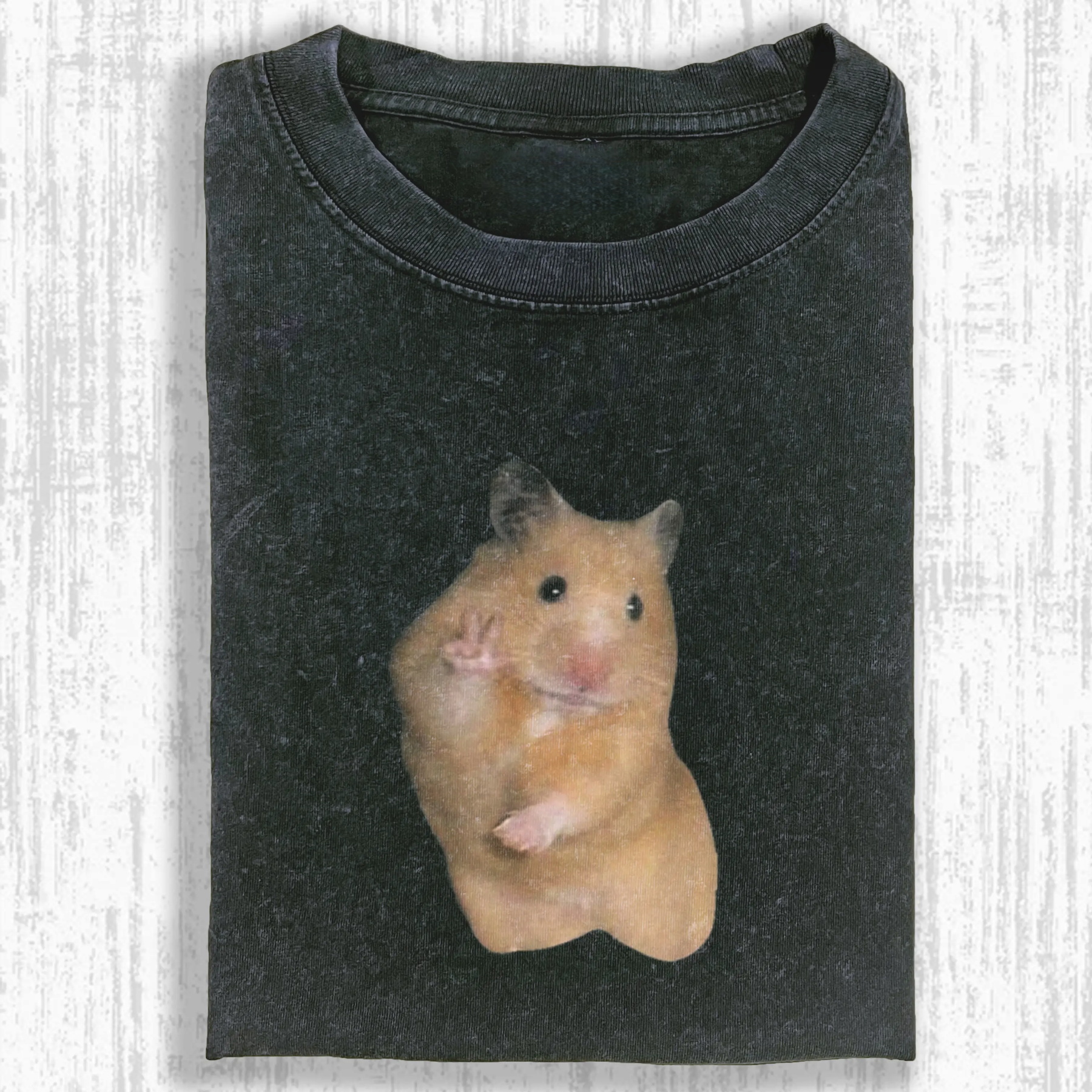Wacky Hamster Washed T-shirt