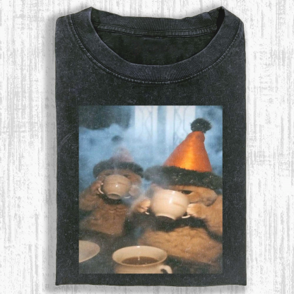 Wacky Cat Washed T-shirt