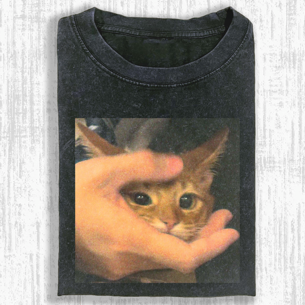 Wacky Cat Washed T-shirt