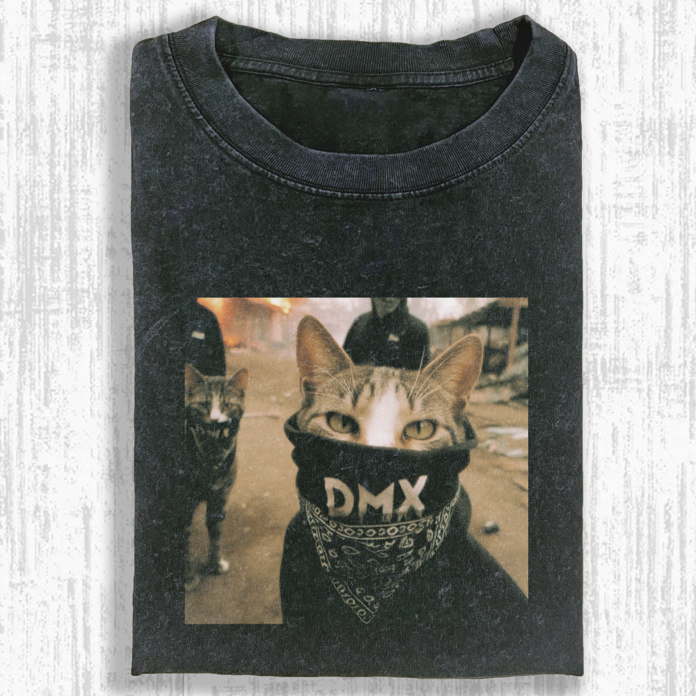 Wacky Cat Washed T-shirt