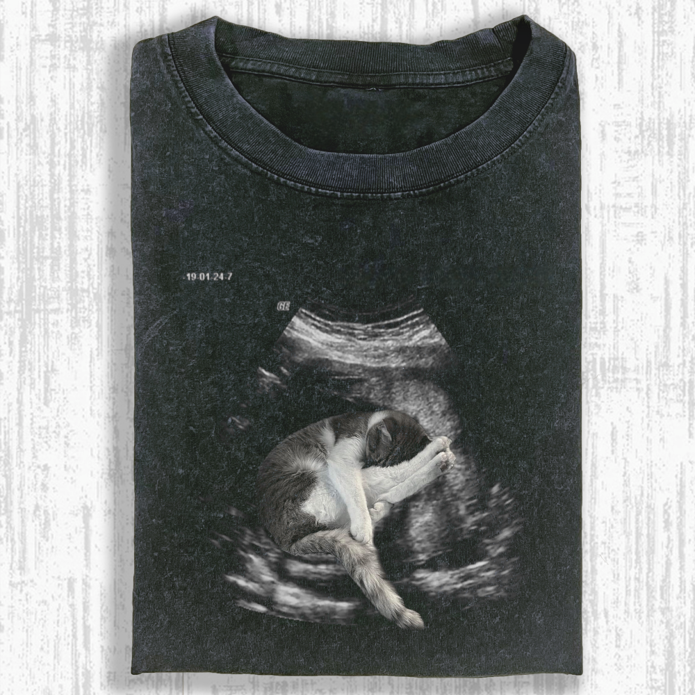 Wacky Cat Washed T-shirt