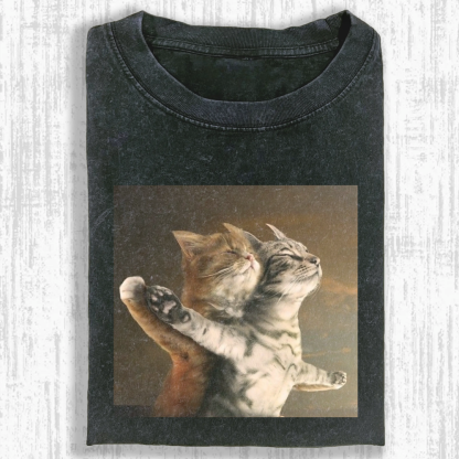 Wacky Cat Washed T-shirt