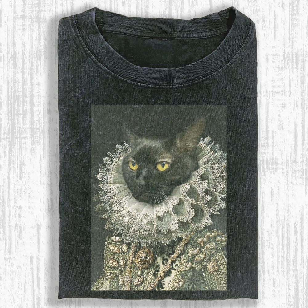 Wacky Cat Washed T-shirt