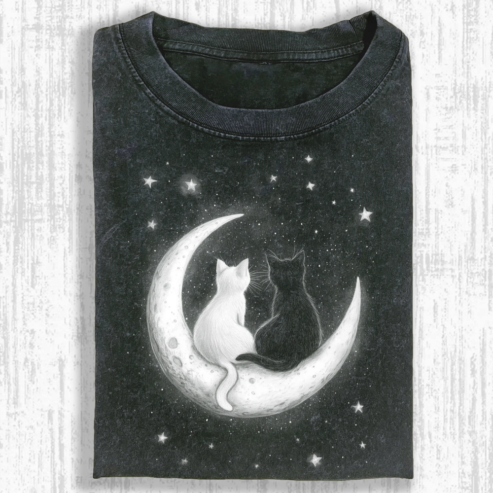 Wacky Cat Washed T-shirt
