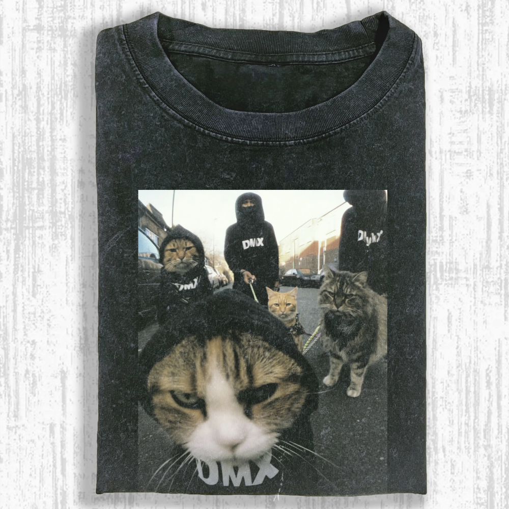 Wacky Cat Washed T-shirt