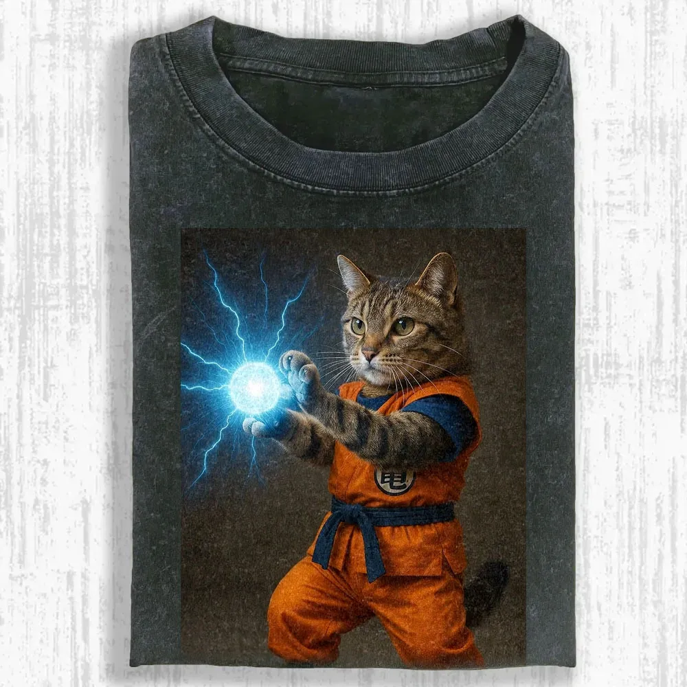 Ki Blast Kitten Washed T-shirt