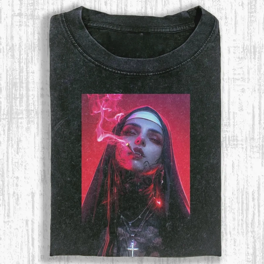 VINTAGE NUNS Washed T-shirt