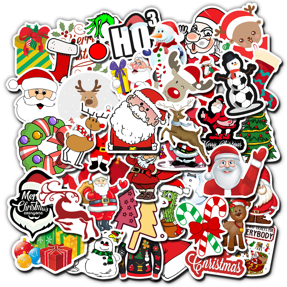 Fun Christmas Stickers – 50pcs