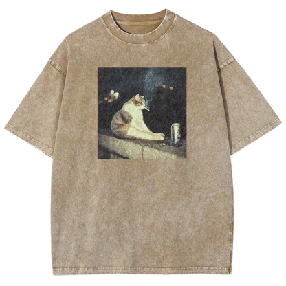 Nocturnal Vices Washed T-shirt