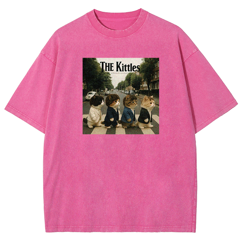 Meow Beatles Washed T-shirt
