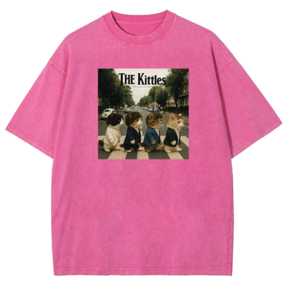 Meow Beatles Washed T-shirt