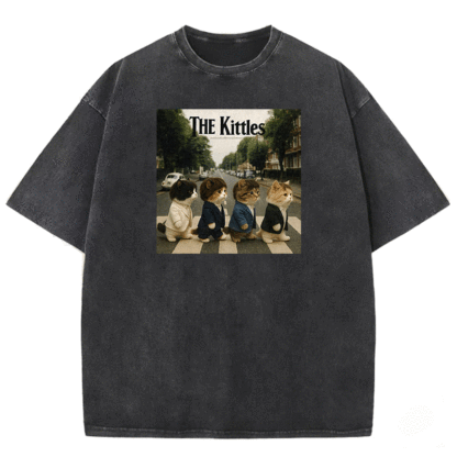 Meow Beatles Washed T-shirt