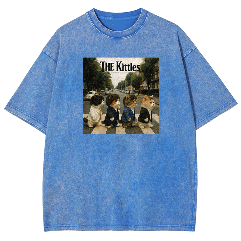Meow Beatles Washed T-shirt