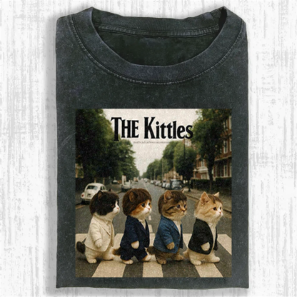 Meow Beatles Washed T-shirt