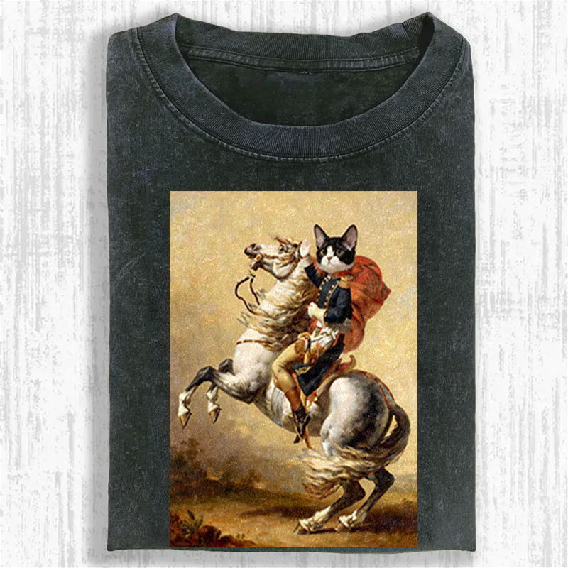 Napoleon Meow Washed T-shirt