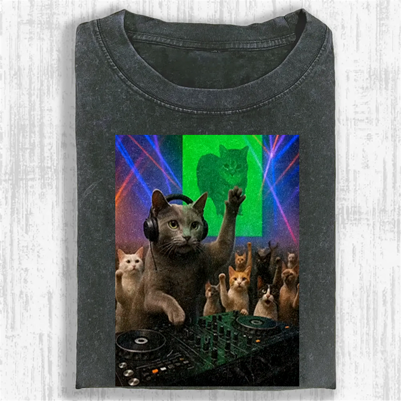 Purr-ty Beats Washed T-shirt