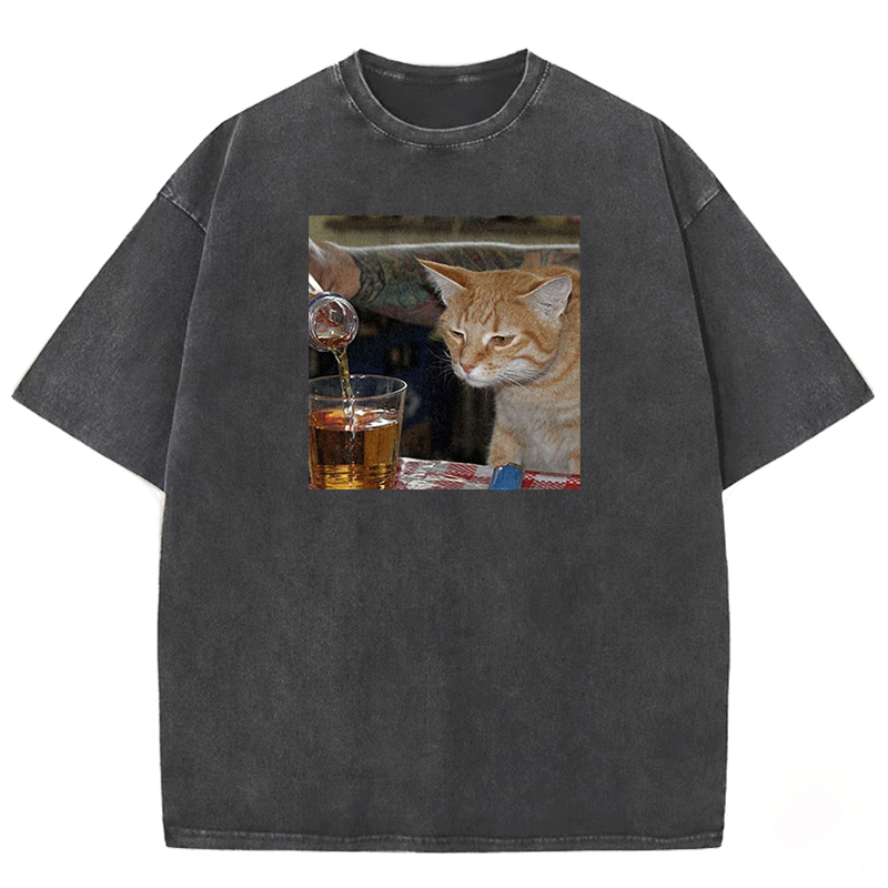 Pouring Curiosity Washed T-shirt