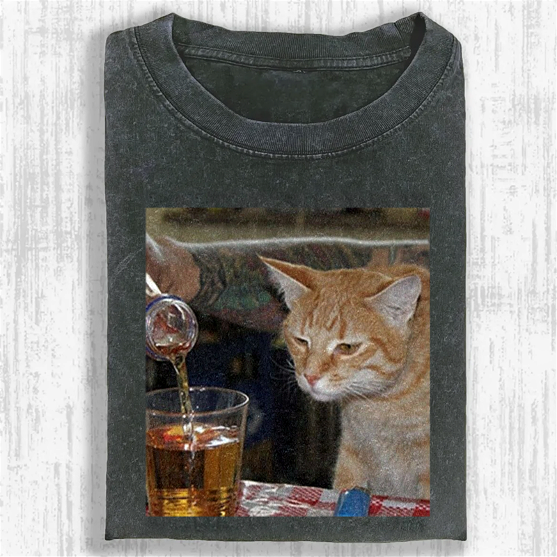 Pouring Curiosity Washed T-shirt