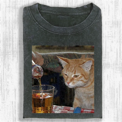 Pouring Curiosity Washed T-shirt