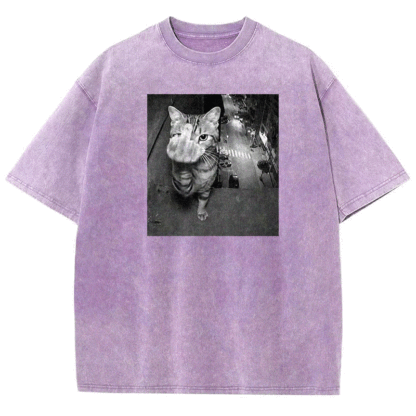 Surveillance Kitty Washed T-shirt
