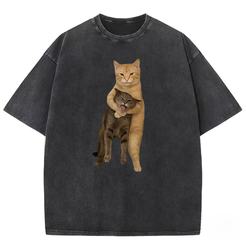 Velvet Cat Embrace Washed T-shirt