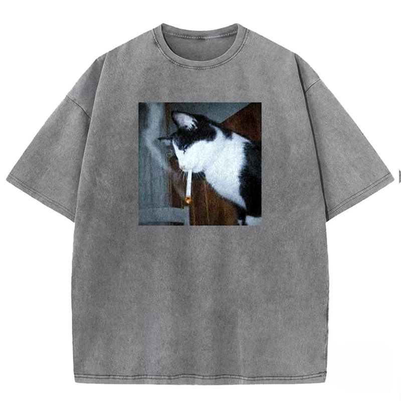 Nicotine Neko Washed T-shirt