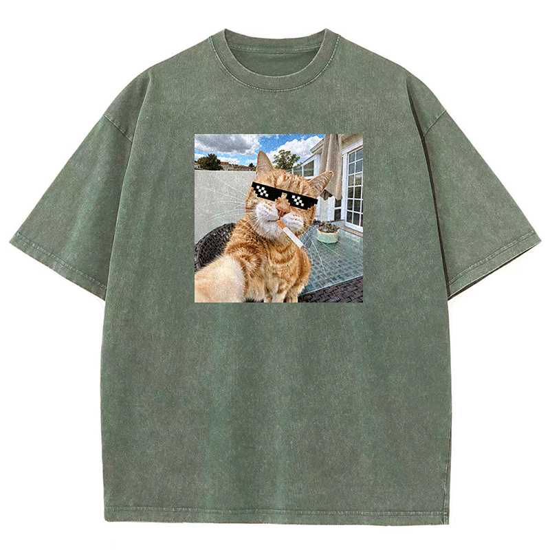 Urban Feline Cool Washed T-shirt