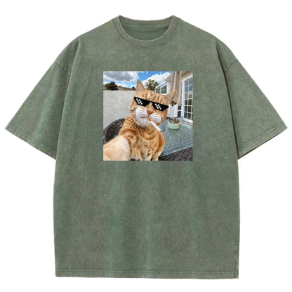 Urban Feline Cool Washed T-shirt