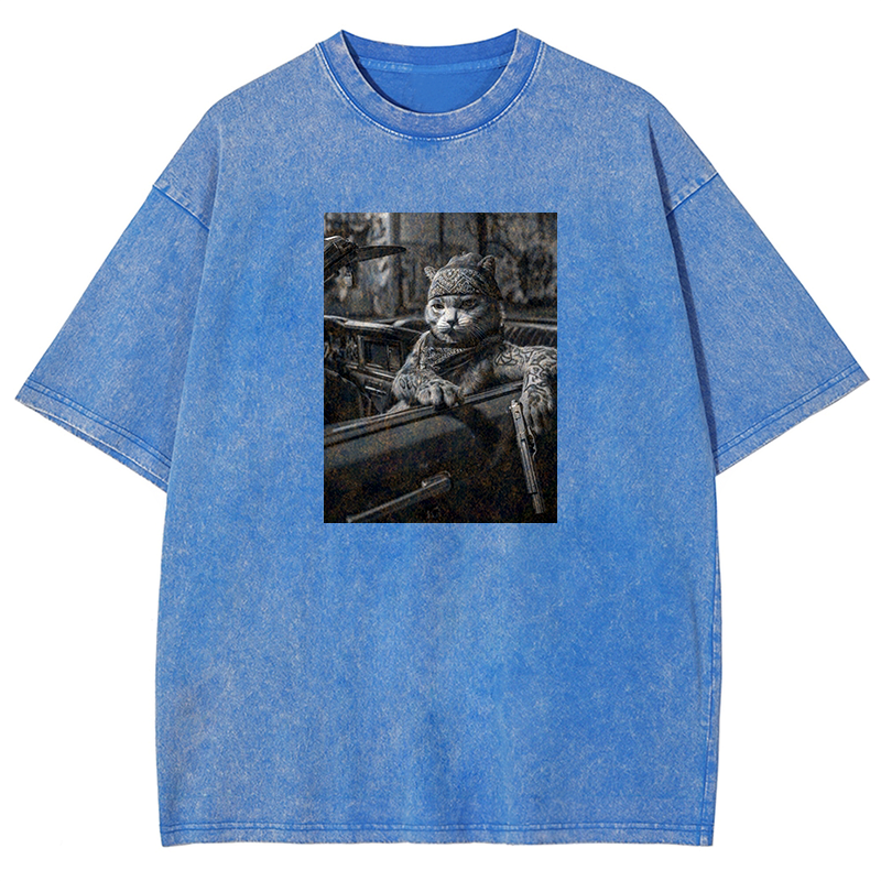 Tattooed Tabby Washed T-shirt