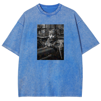 Tattooed Tabby Washed T-shirt