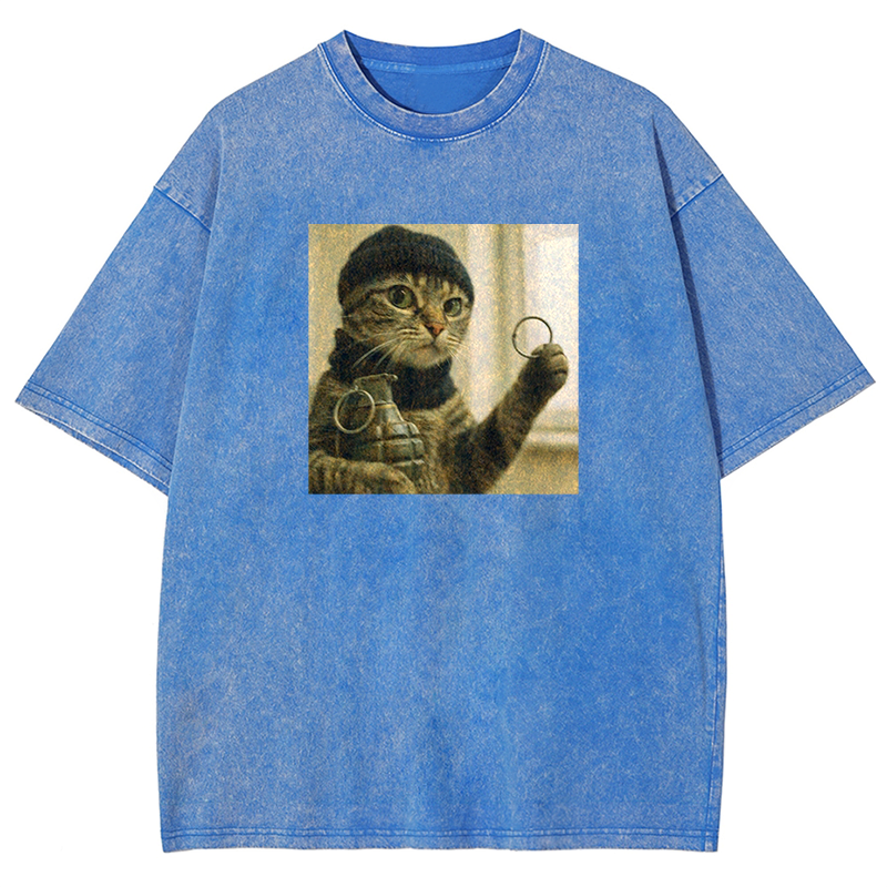 Feline Force Washed T-shirt