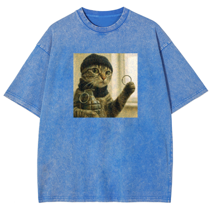 Feline Force Washed T-shirt