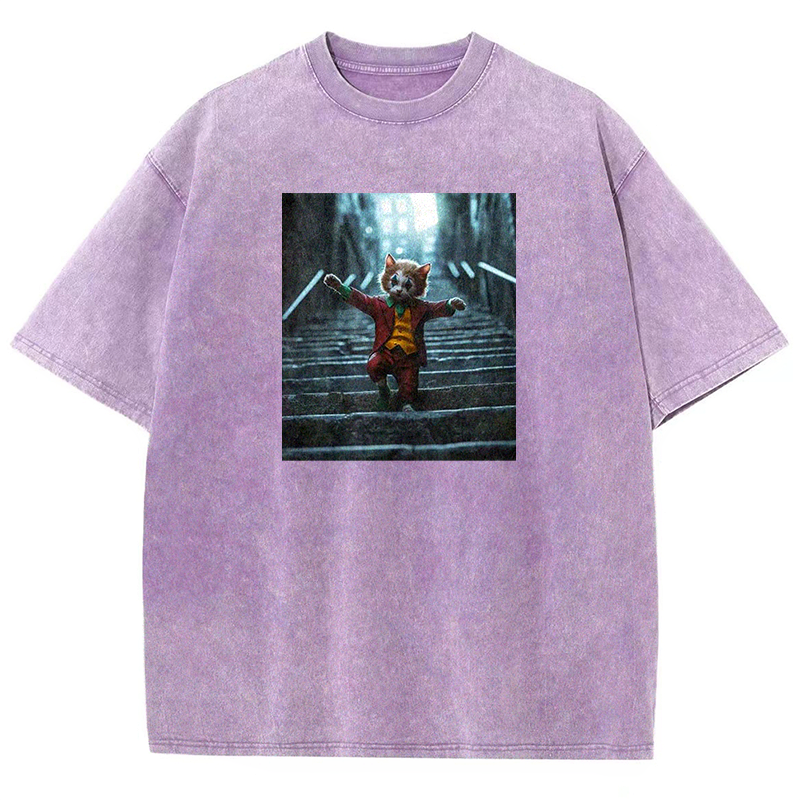 Jester Kitty Washed T-shirt
