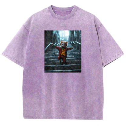 Jester Kitty Washed T-shirt