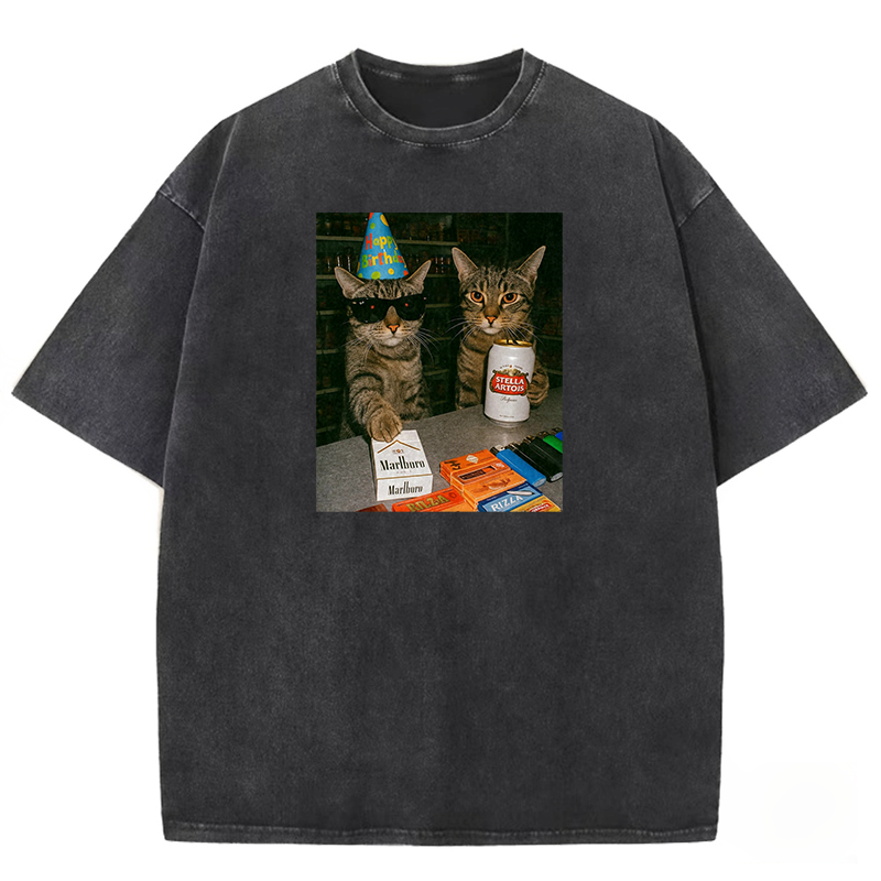 Birthday Buddies Washed T-shirt