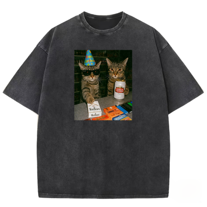 Birthday Buddies Washed T-shirt